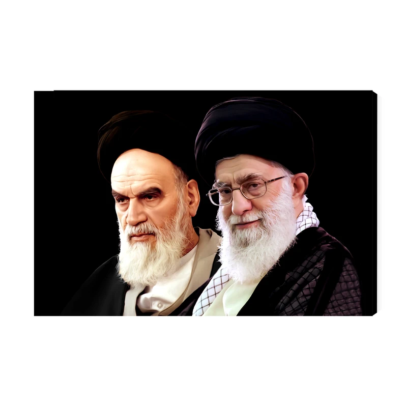 تابلو شاسی طرح آیت الله خامنه ای و امام خمینی مدل As643