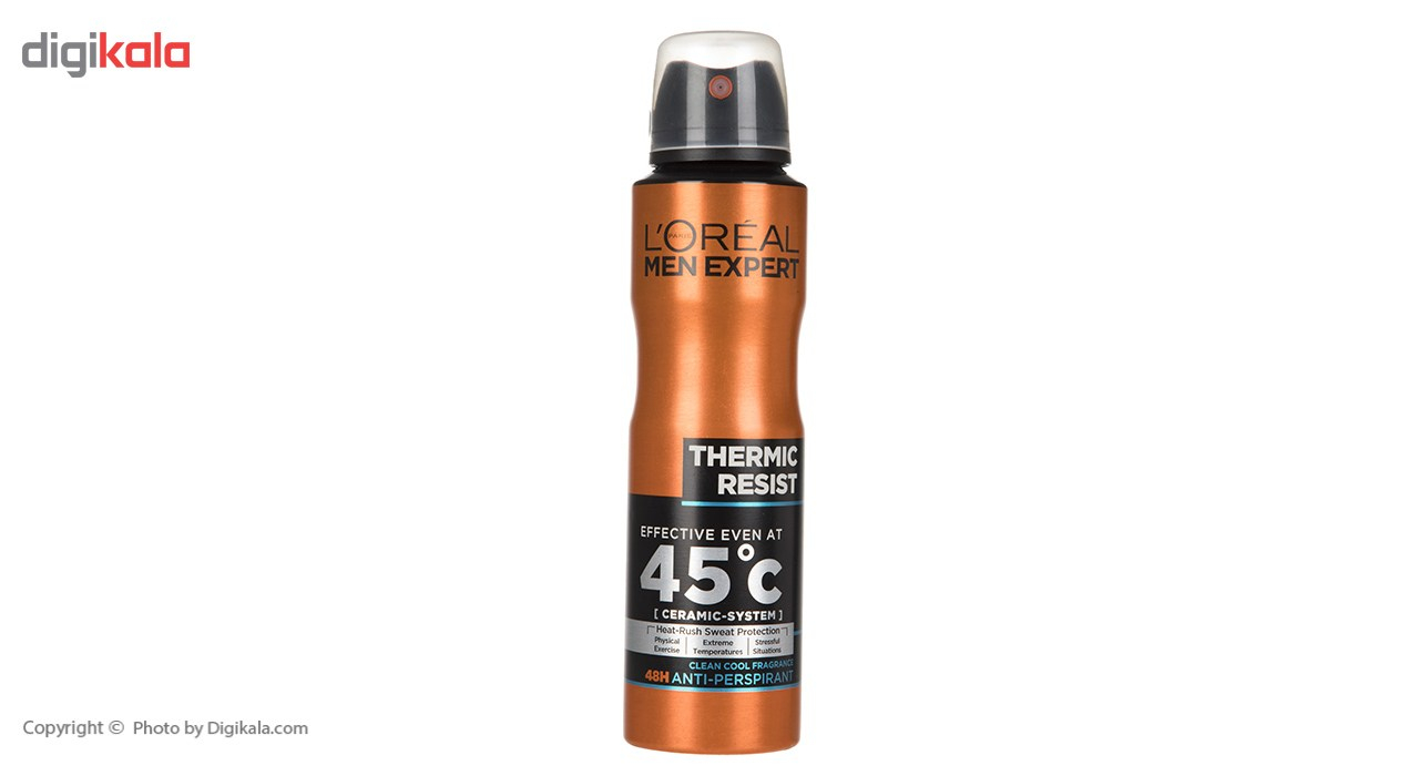 اسپری ضد تعریق لورآل سری Men Expert مدل Thermic Resist حجم 150 میلی لیتر