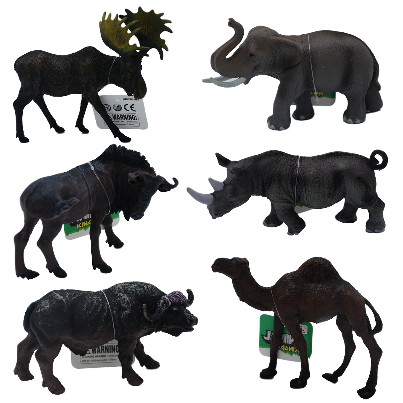 نقد و بررسی فیگور حیوانات مدل Animal Kingdom جی اف ال کد B10083 مجموعه 6 عددی توسط خریداران