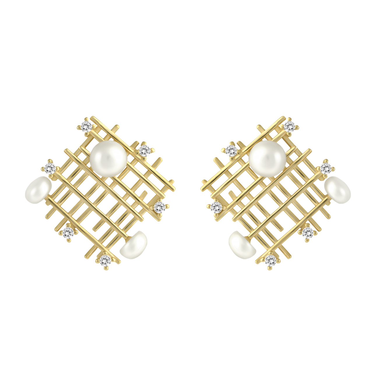 گوشواره نقره زنانه اقلیمه کد EN456