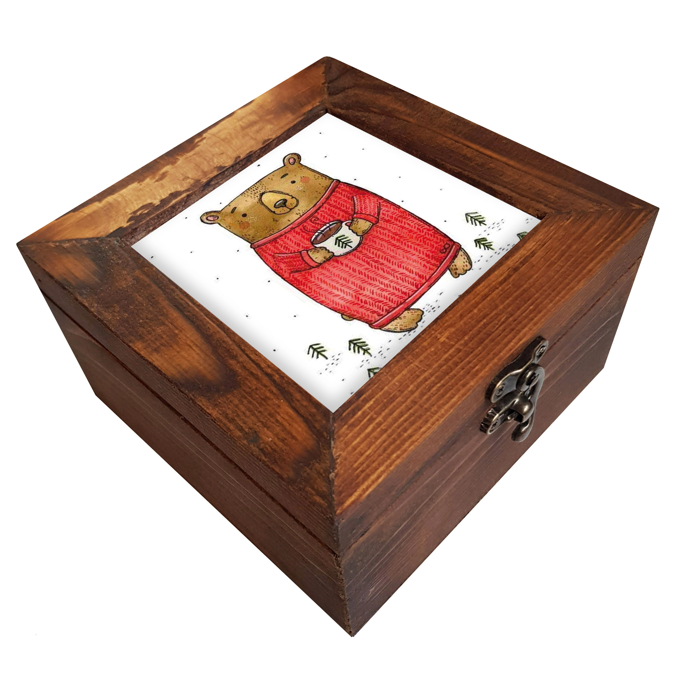   جعبه هدیه چوبی کد A74