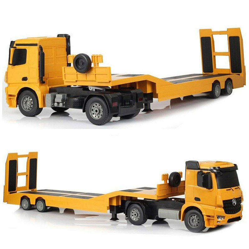 ماشین بازی کنترلی دبل ای مدل Mercedes Benz Arocs Flat Bed Trailer