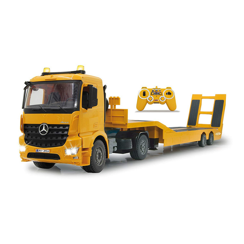 ماشین بازی کنترلی دبل ای مدل Mercedes Benz Arocs Flat Bed Trailer