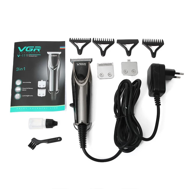 ست ماشین اصلاح موی صورت و بدن وی جی آر مدل V-111 ست ماشین اصلاح موی صورت و بدن وی جی آر مدل V-111