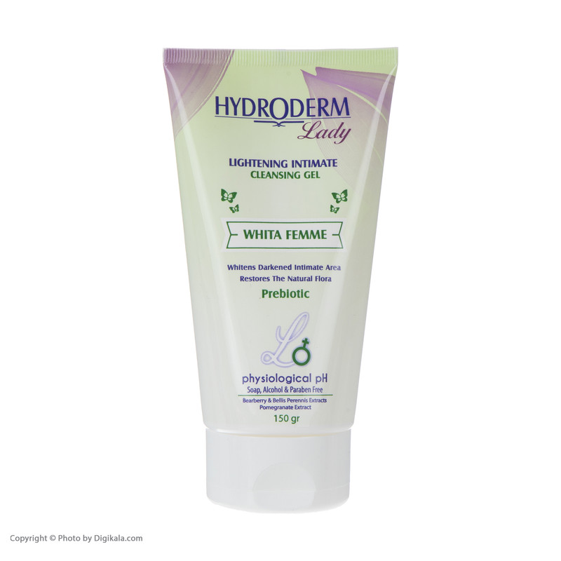 ژل بهداشتی بانوان هیدرودرم مدل Whita Femme مقدار 150 گرم