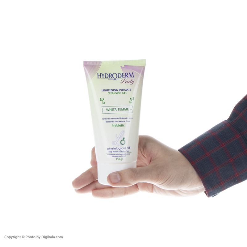 ژل بهداشتی بانوان هیدرودرم مدل Whita Femme مقدار 150 گرم