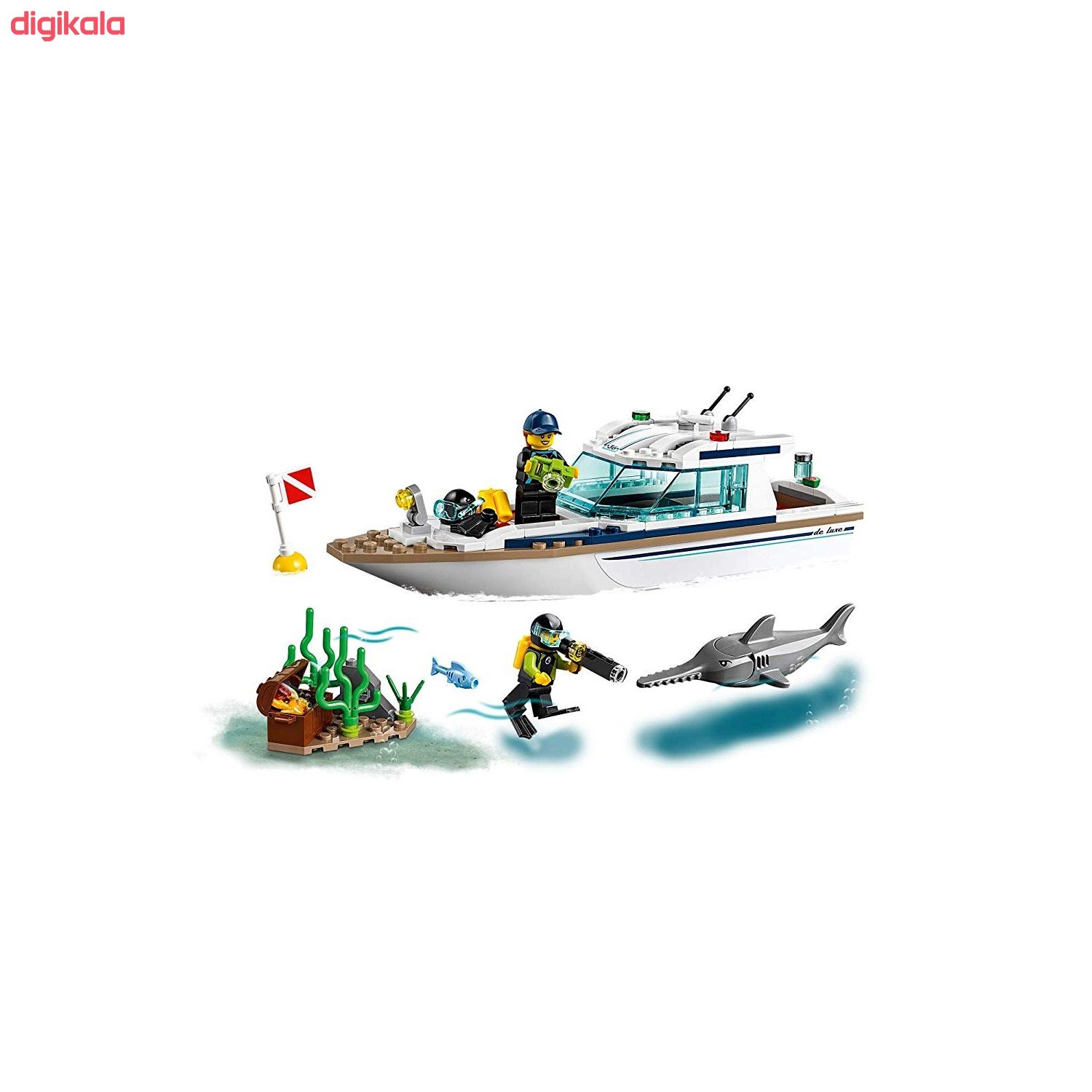 لگو سری City مدل 60221 Diving Yacht