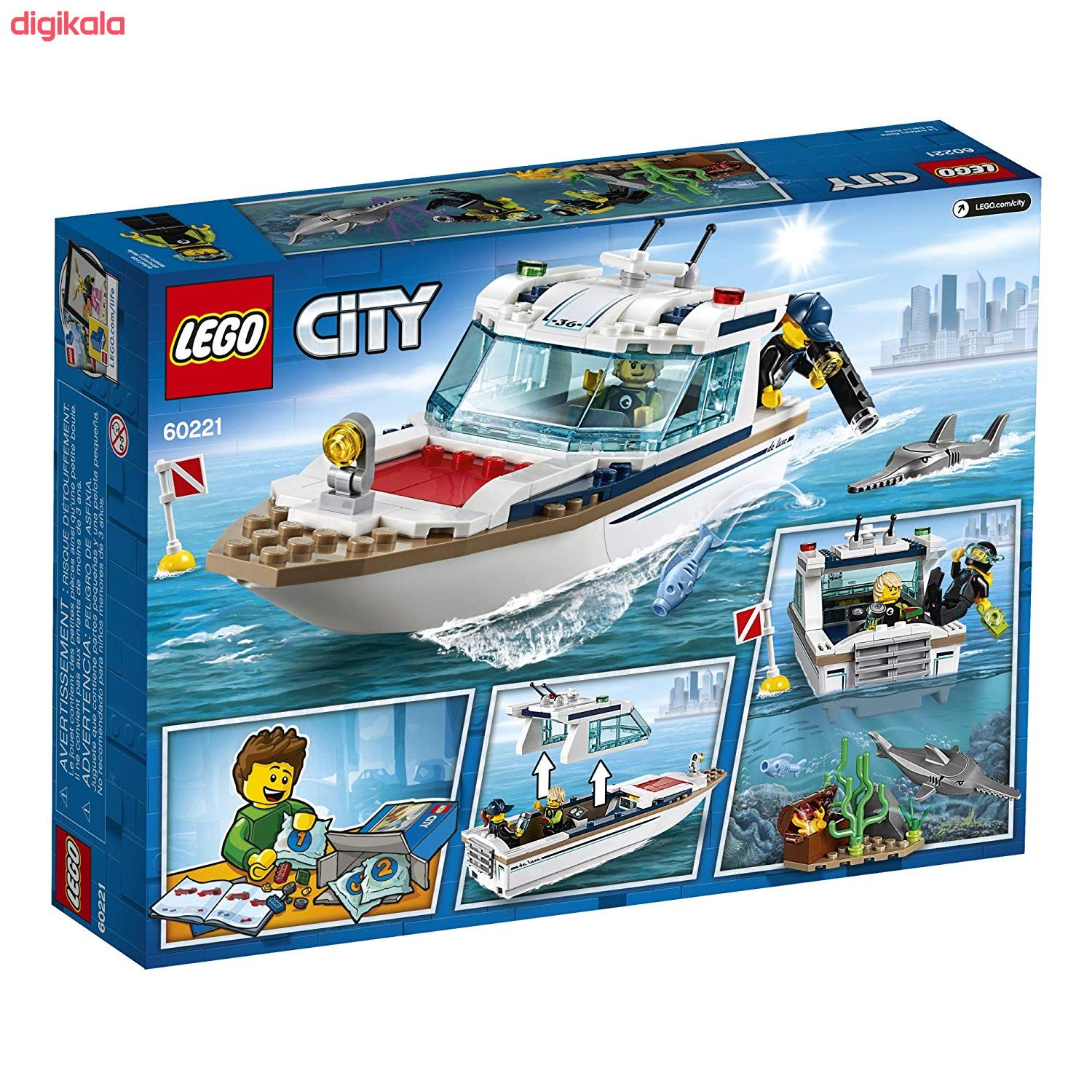 لگو سری City مدل 60221 Diving Yacht