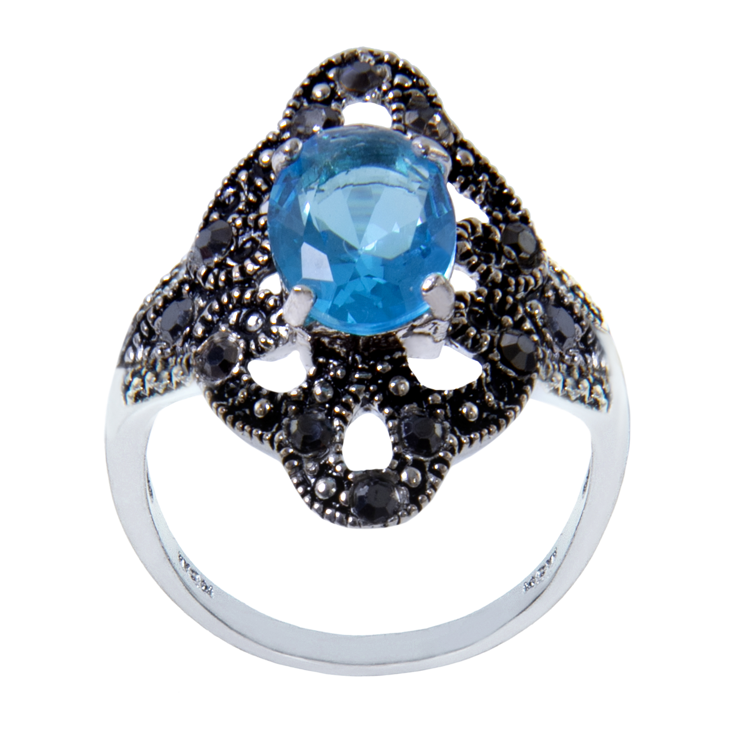 انگشتر نقره زنانه بازرگاني ميلادي  کد AW_145