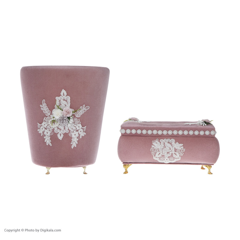 ست سطل و جای دستمال کاغذی کد 003