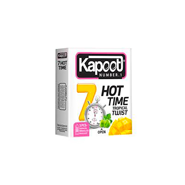 کاندوم کاپوت مدل Hot Time 7 بسته 3 عددی