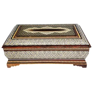 جعبه دستمال کاغذی خاتم کاری کد 256