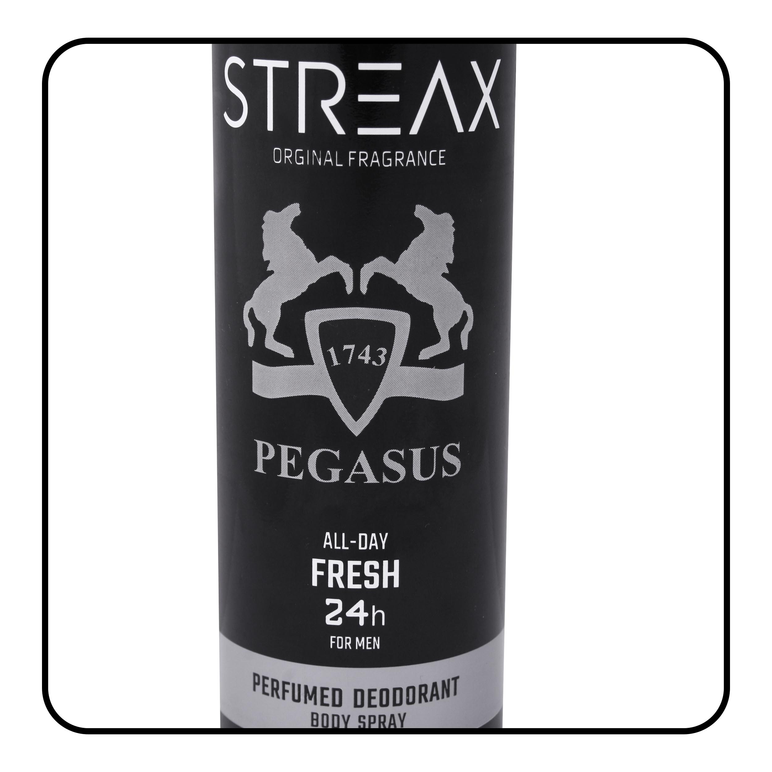 اسپری خوشبو کننده بدن مردانه استریکس مدل Pegasus کد PS03 حجم 200 میلی لیتر اسپری خوشبو کننده بدن مردانه استریکس مدل Pegasus کد PS03 حجم 200 میلی لیتر