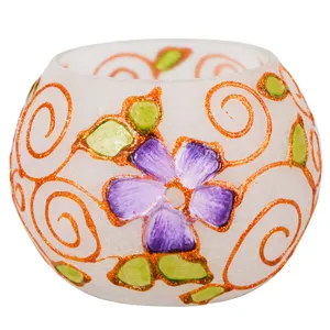 جاشمعی شیشه ای طرح گلبهار  کد 156021