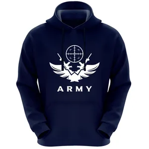 هودی مردانه طرح ARMY کد F525 رنگ سرمه ای