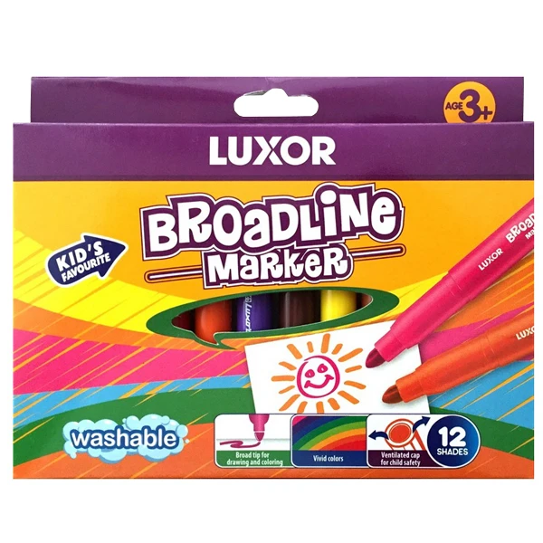 ماژیک 12 رنگ لاکسر کد 138732