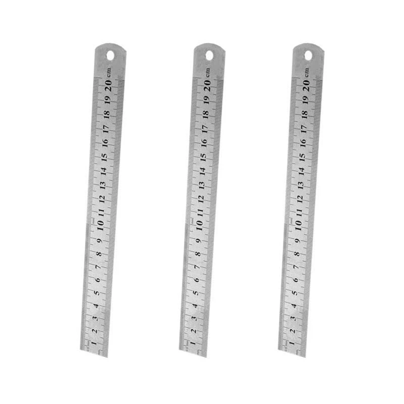 خط کش 20 سانتی متری کد 77 بسته 3 عددی