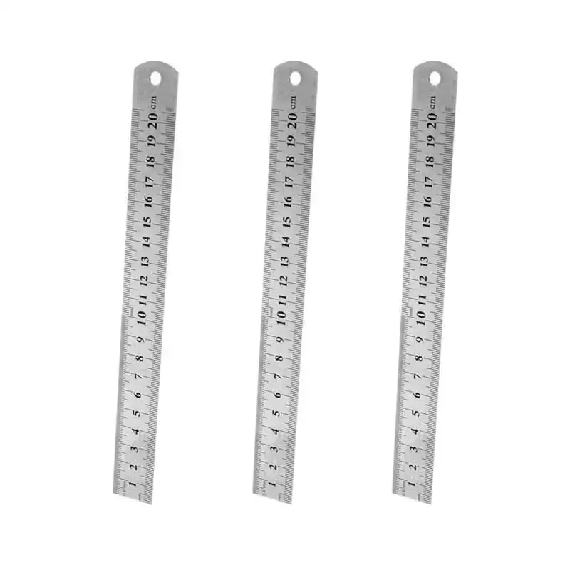 خط کش 20 سانتی متری کد 77 بسته 3 عددی