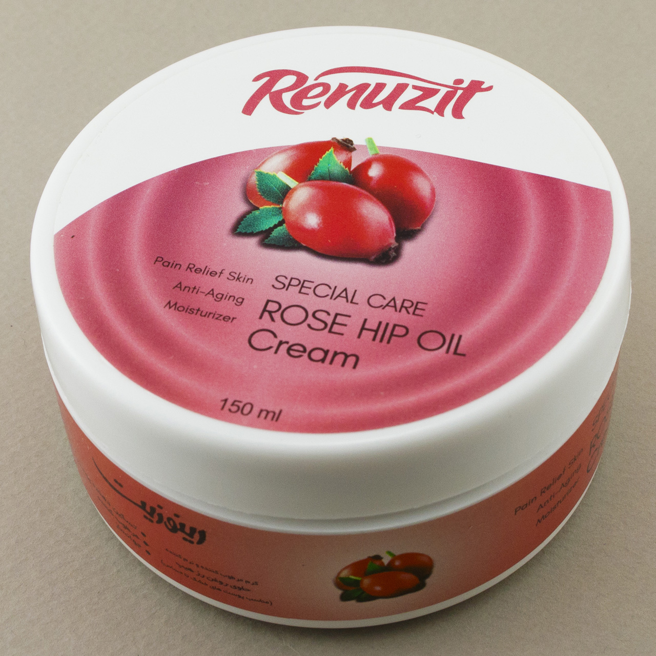 کرم مرطوب کننده رینوزیت مدل ROSE HIP OIL حجم 150 میلی لیتر