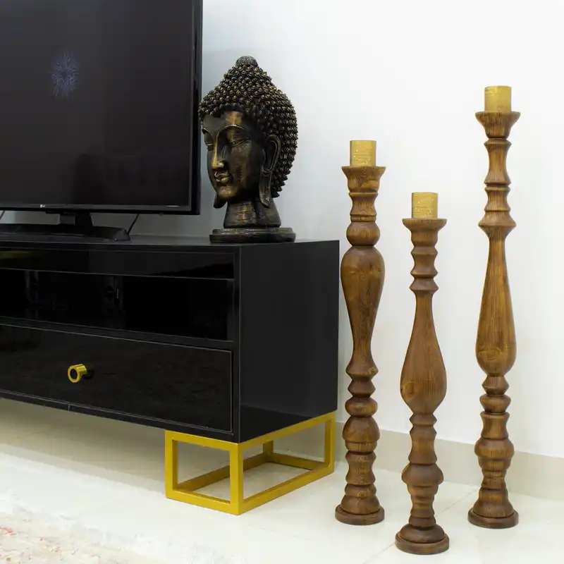 شمعدان مدل لوانته مجموعه 3 عددی