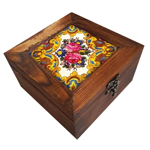 جعبه هدیه چوبی کد A116
