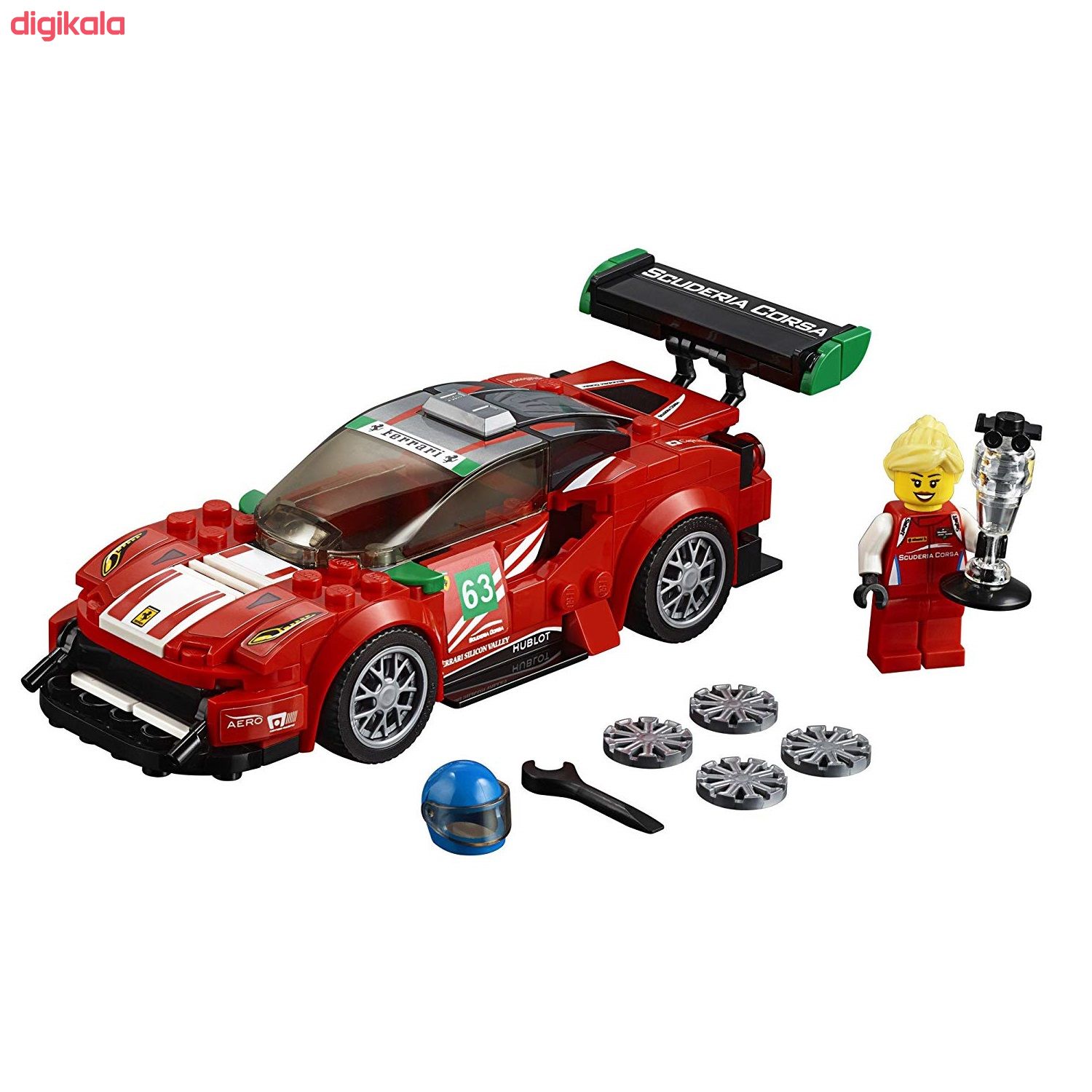 لگو سری Speed Champions مدل 75886 Ferrari 488 GT3 Scuderia Corsa”