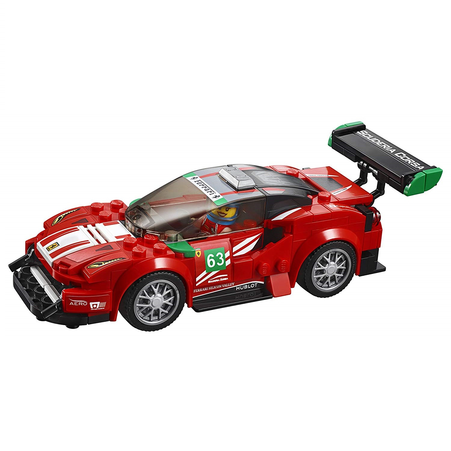 مشخصات، قیمت و خرید لگو سری Speed Champions مدل 75886 Ferrari 488 GT3  “Scuderia Corsa” | دیجی\u200cکالا