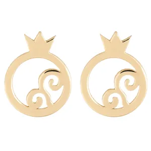 گوشواره طلا 18 عیار رزا مدل EG14