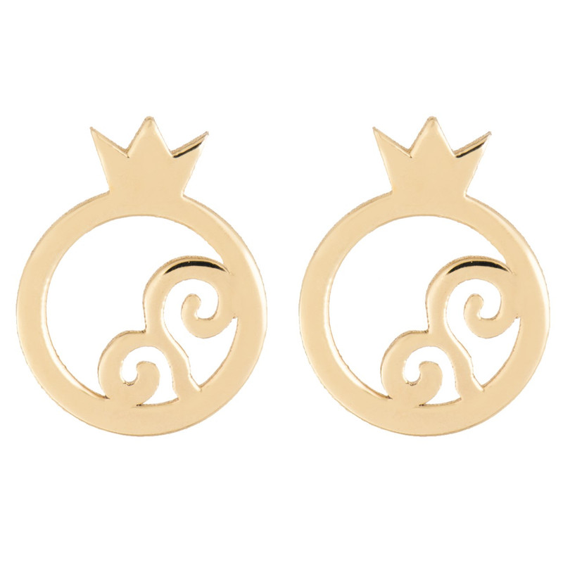 گوشواره طلا 18 عیار رزا مدل EG14