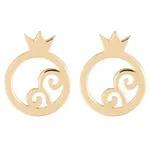 گوشواره طلا 18 عیار رزا مدل EG14