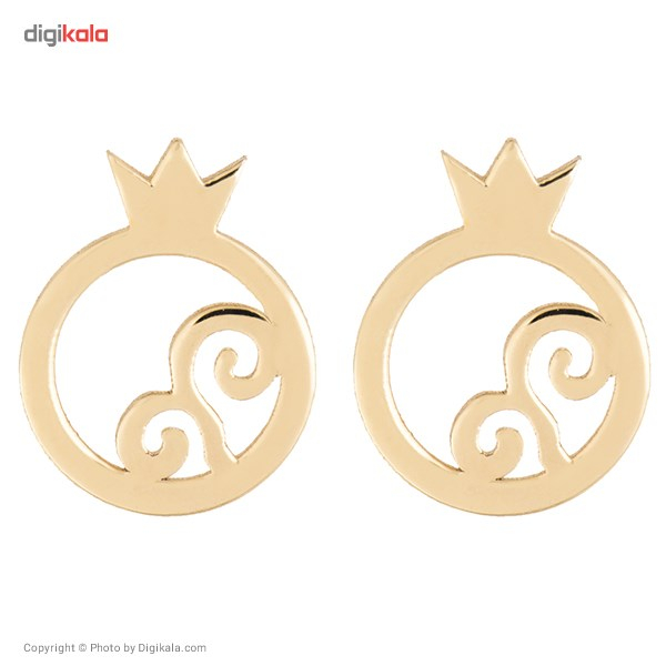 گوشواره طلا 18 عیار رزا مدل EG14