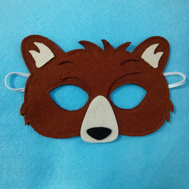 ماسک کودک طرح حیوانات کد 2 بسته 5 عددی