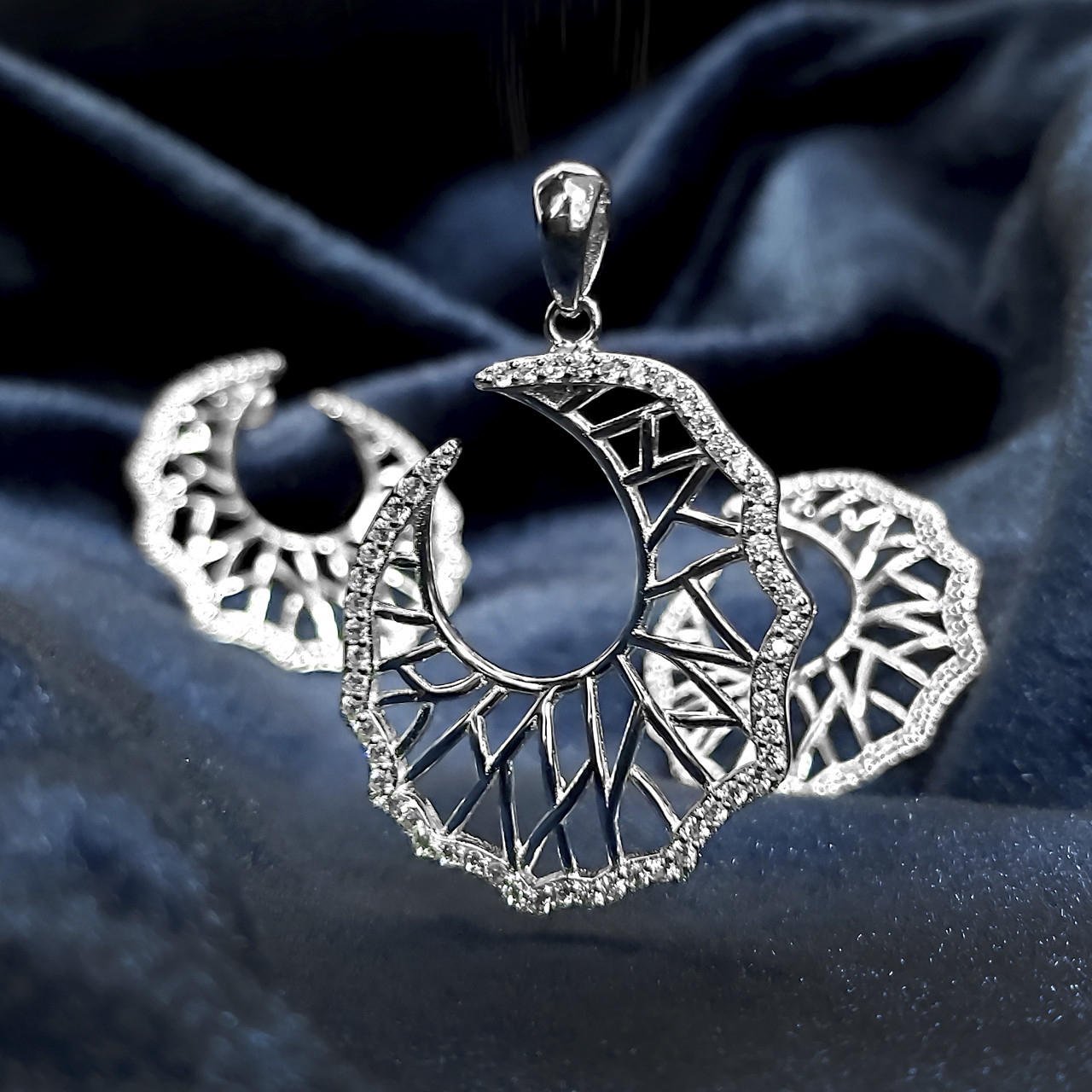 نیم ست نقره زنانه اقلیمه کد NN346