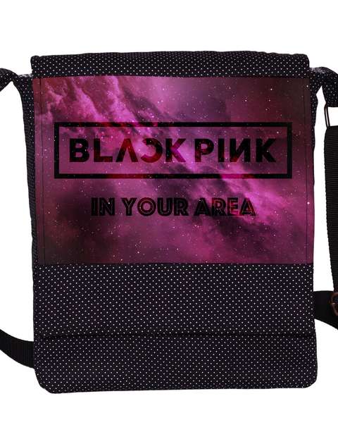 کیف دوشی دخترانه چی چاپ طرح Black Pink کد 65669