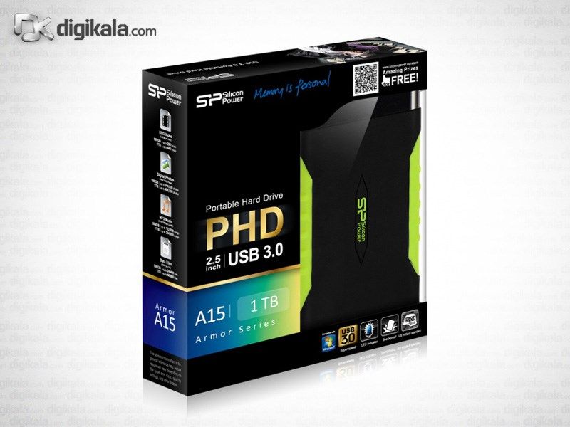 هارددیسک اکسترنال Silicon Power مدل آرمور A15 ظرفیت 500 گیگابایت main 1 6