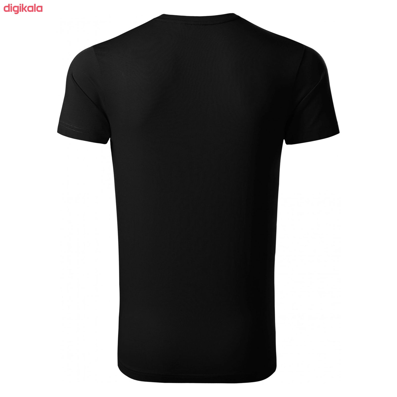 تی شرت آستین کوتاه مردانه طرح آژاکس کد A232W رنگ مشکی 