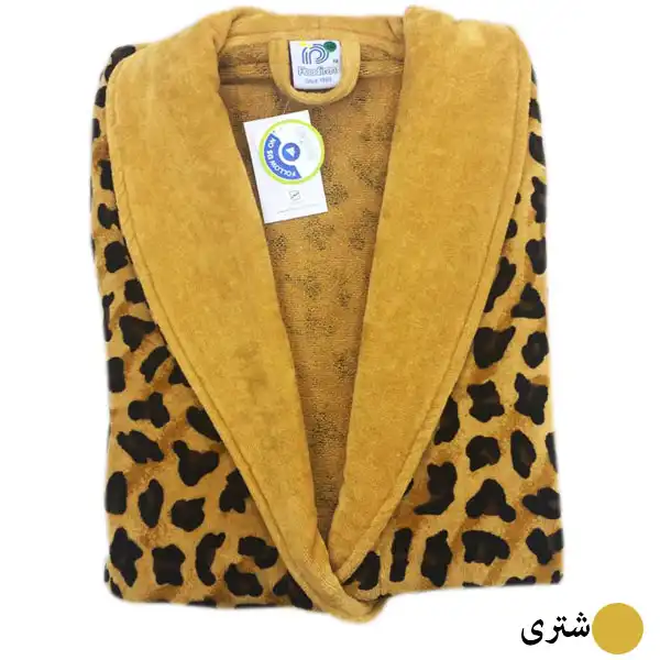 حوله پالتویی پودایران طرح پلنگی سایز 125 سانتی متر