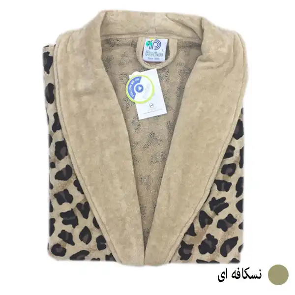 حوله پالتویی پودایران طرح پلنگی سایز 125 سانتی متر