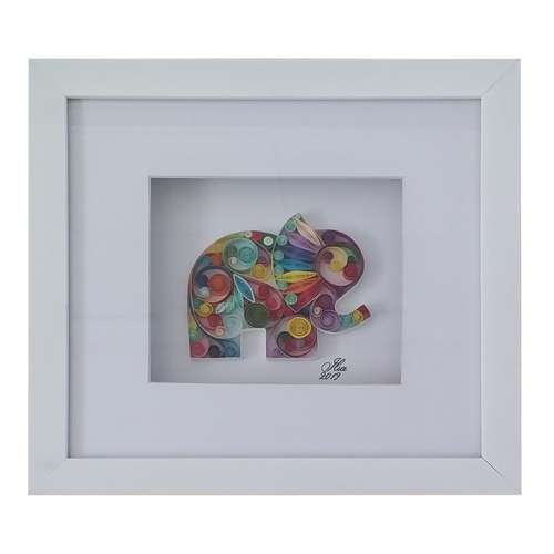 تابلو ملیله کاغذی مدل فیل