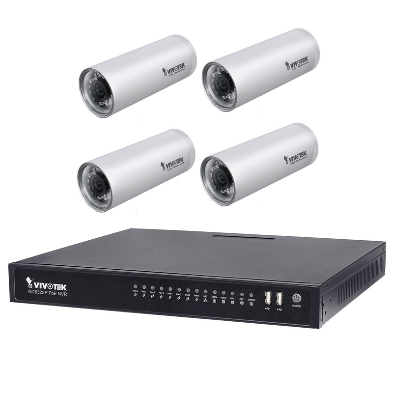 سیستم امنیتی ویوتک مدل ND8322P/IP8331x4 Solution Kit
