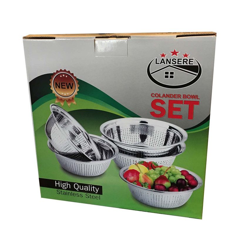 لگن آشپزخانه لنسر مدل 1135مجموعه 5 عددی