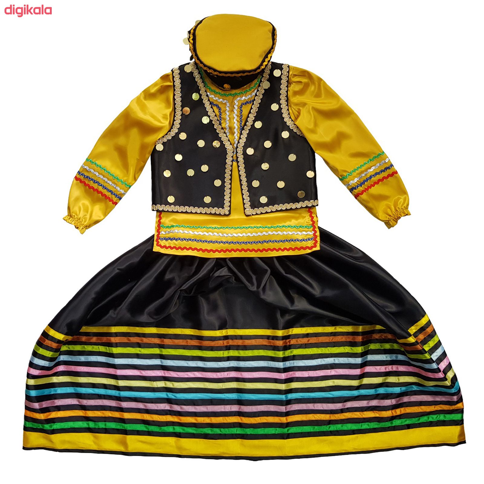 ست ۴ تکه لباس محلی دخترانه کد ۰۴۶ main 1 4