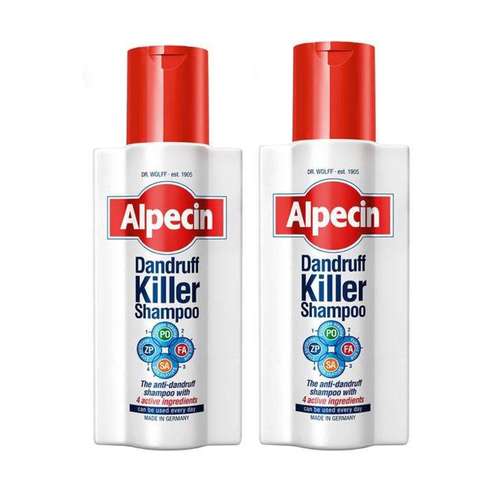 شامپو مو آلپسین مدل Dandruff Killer حجم 250 میلی لیتر مجموعه 2 عددی