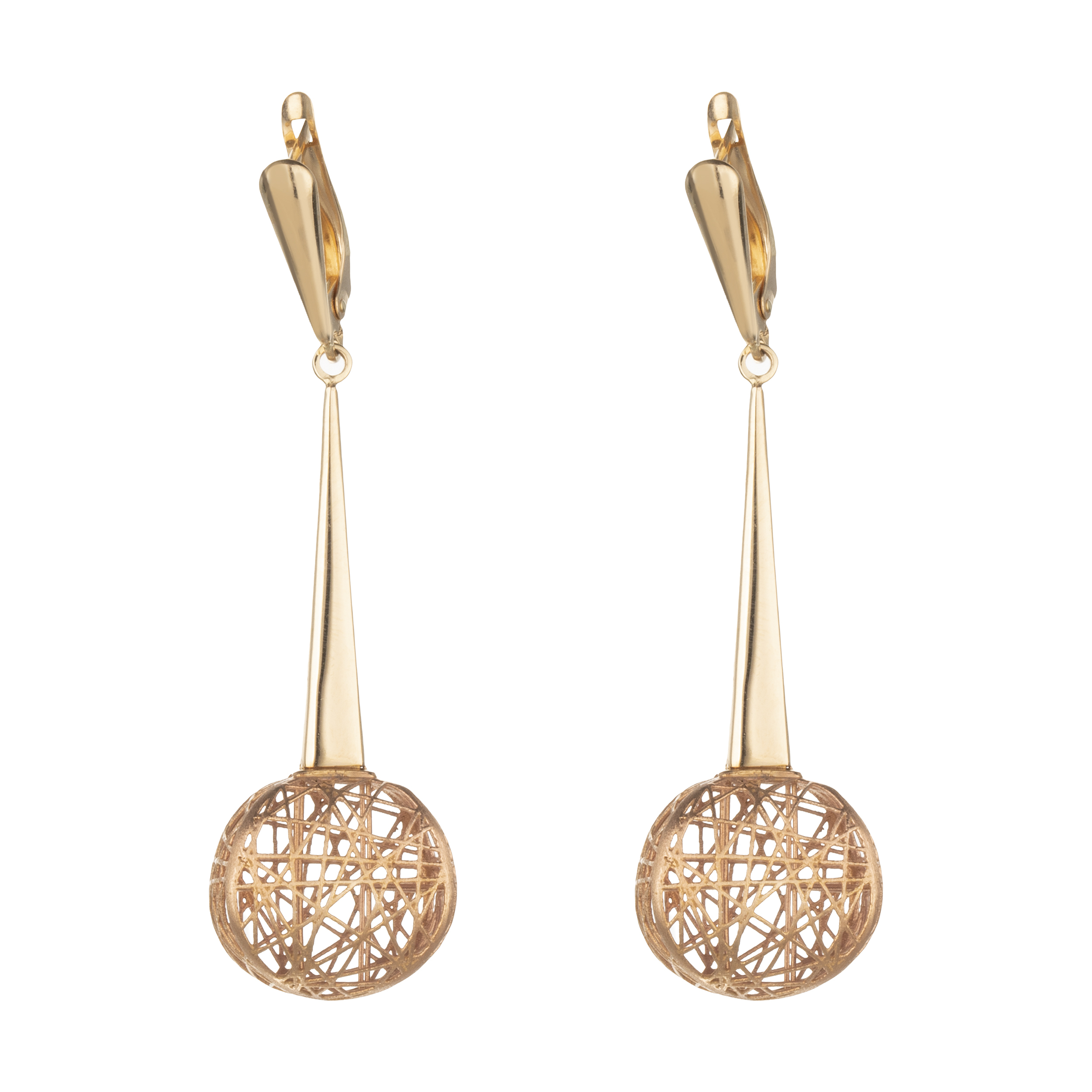 گوشواره طلا 18 عیار زنانه آلند کد H51