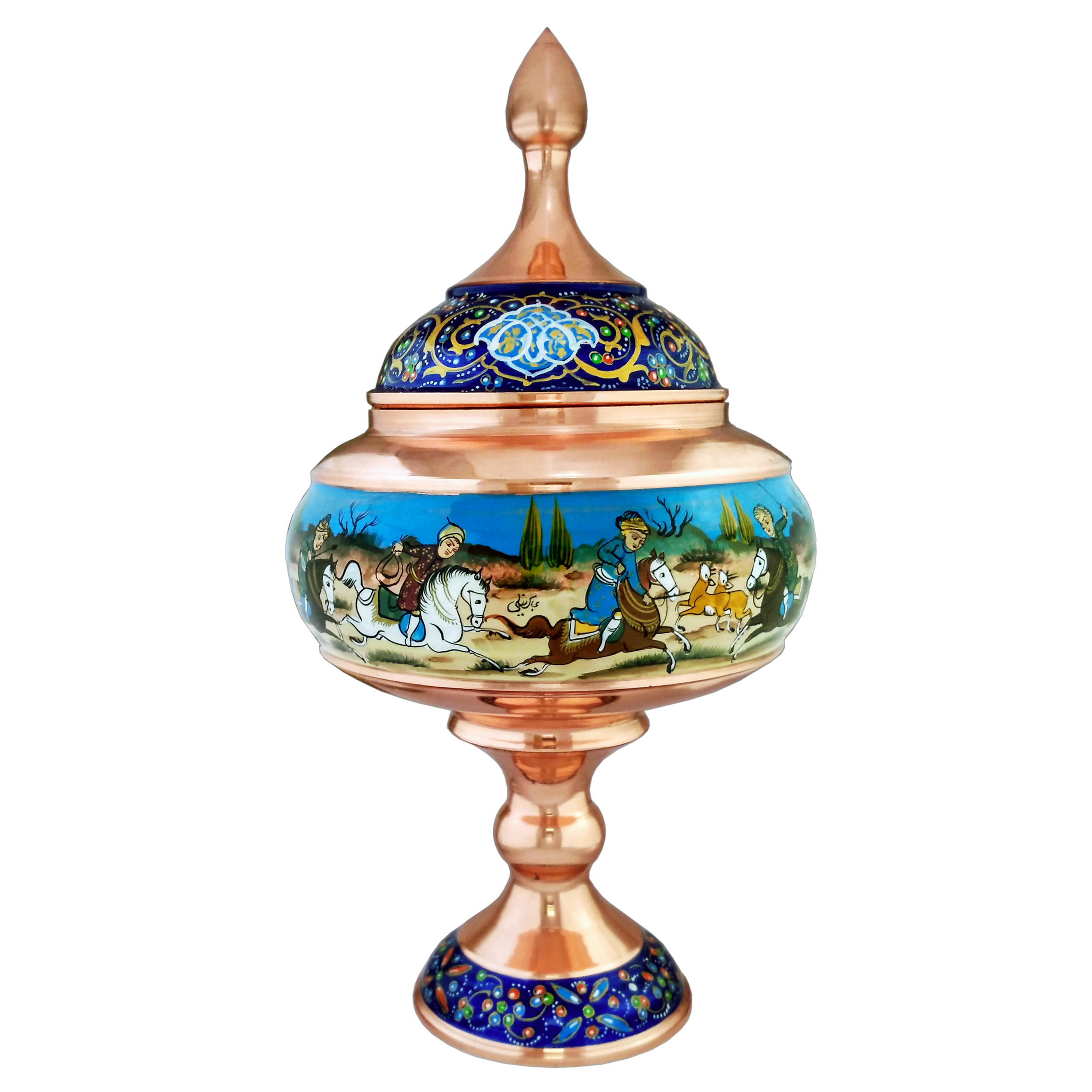 شکلات خوری مسی طرح شکار