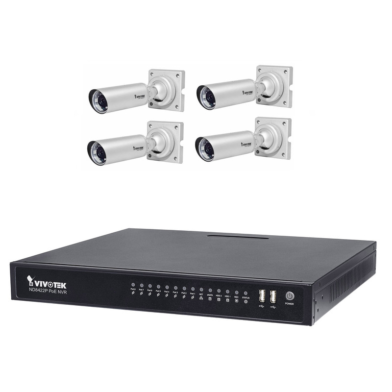 سیستم امنیتی ویوتک مدل ND8422P/IB8354Cx4 Solution Kit