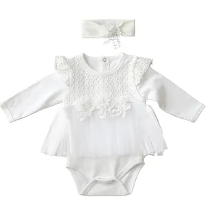  ست بادی و هدبند نوزادی دخترانه مدل 223