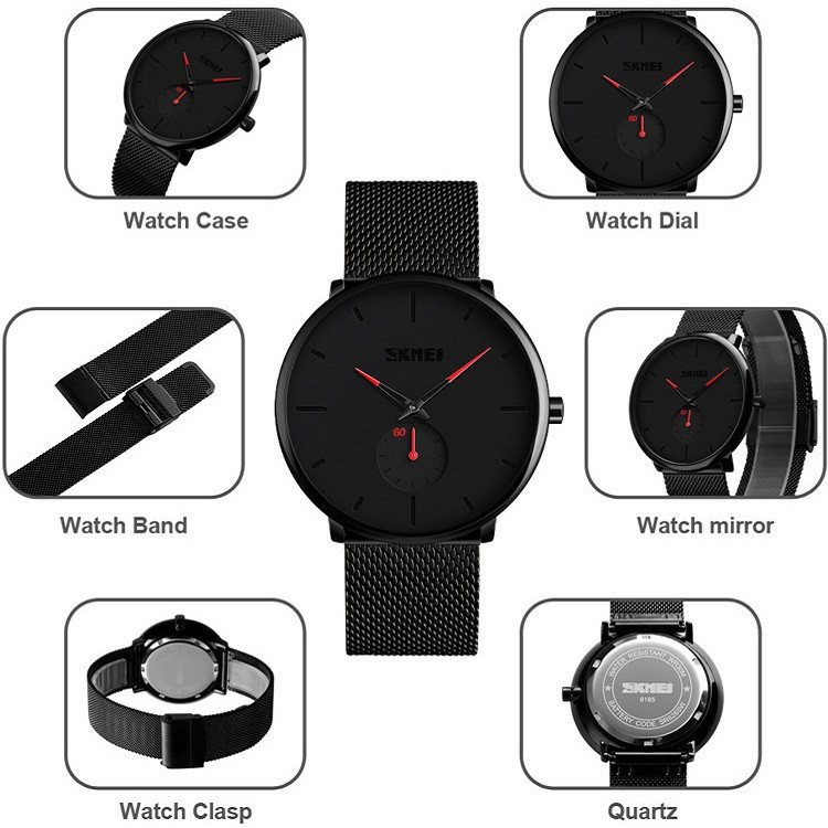 ساعت مچی عقربه ای مردانه اسکمی مدل 9185 ساعت مچی عقربه ای مردانه اسکمی مدل 9185