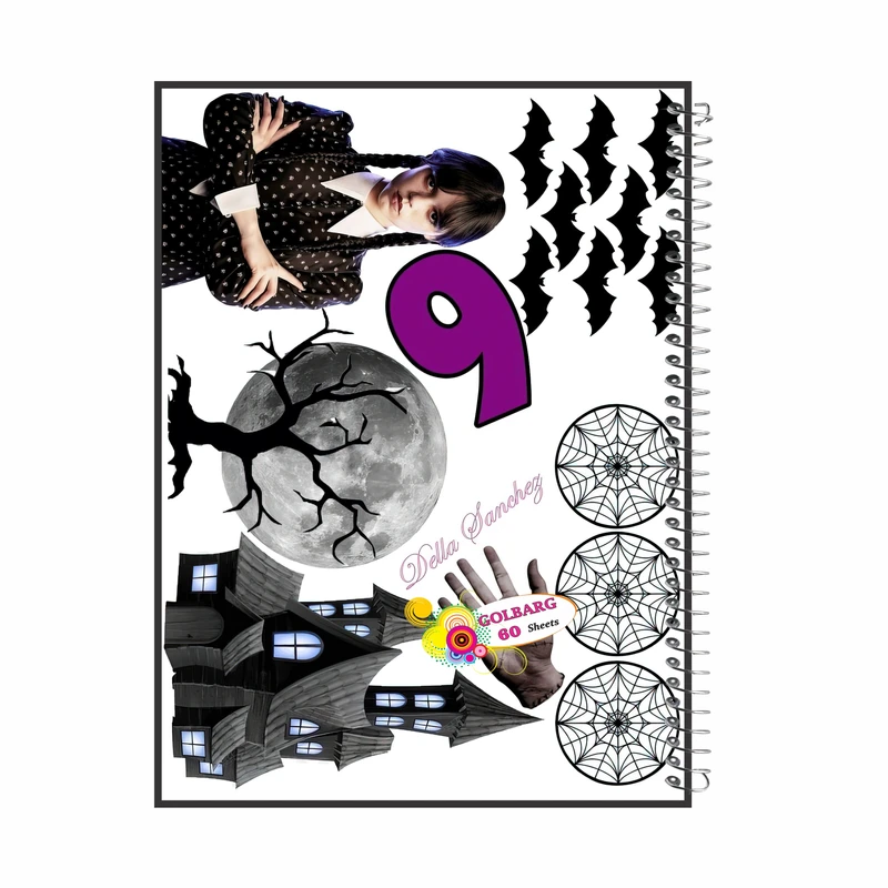 دفتر مشق 60 برگ گلبرگ مدل دخترانه کد 2446