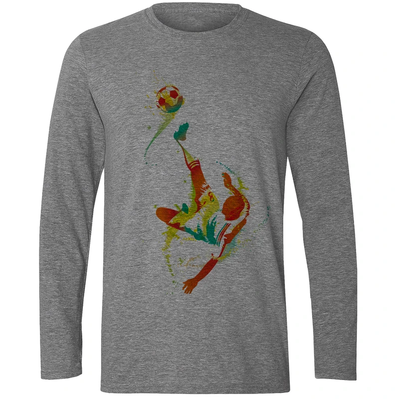 تیشرت آستین بلند مردانه طرح فوتبالیست کد F222